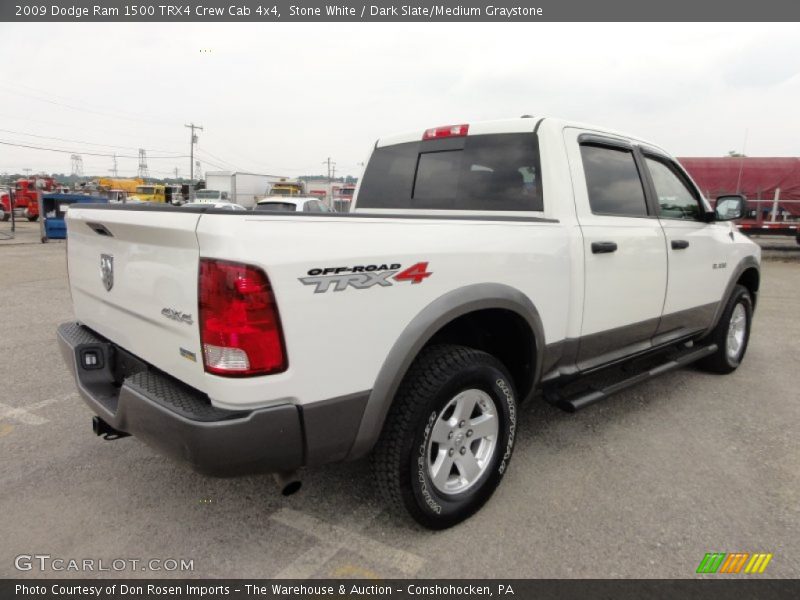 Stone White / Dark Slate/Medium Graystone 2009 Dodge Ram 1500 TRX4 Crew Cab 4x4