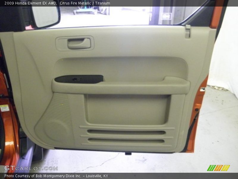 Citrus Fire Metallic / Titanium 2009 Honda Element EX AWD