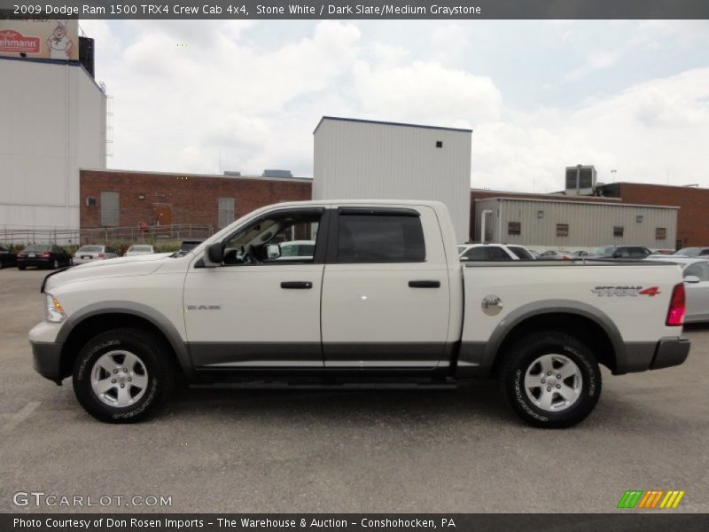 Stone White / Dark Slate/Medium Graystone 2009 Dodge Ram 1500 TRX4 Crew Cab 4x4