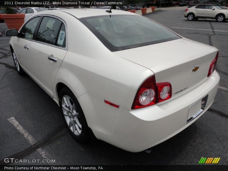 White Diamond Tricoat / Cocoa/Cashmere 2011 Chevrolet Malibu LTZ