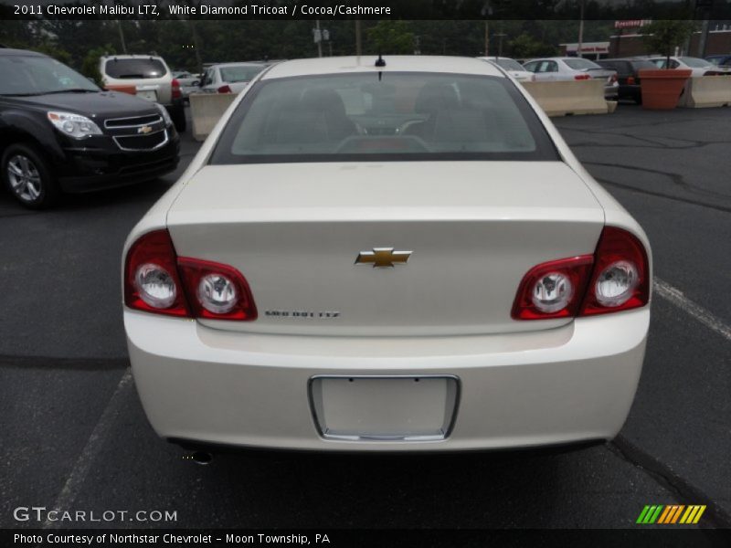 White Diamond Tricoat / Cocoa/Cashmere 2011 Chevrolet Malibu LTZ