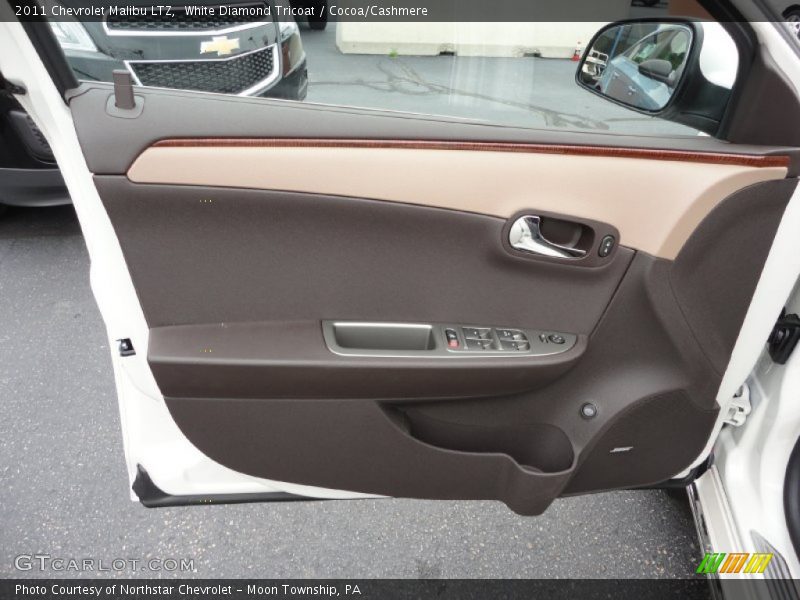 White Diamond Tricoat / Cocoa/Cashmere 2011 Chevrolet Malibu LTZ
