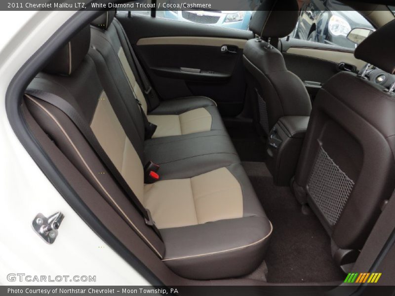 White Diamond Tricoat / Cocoa/Cashmere 2011 Chevrolet Malibu LTZ