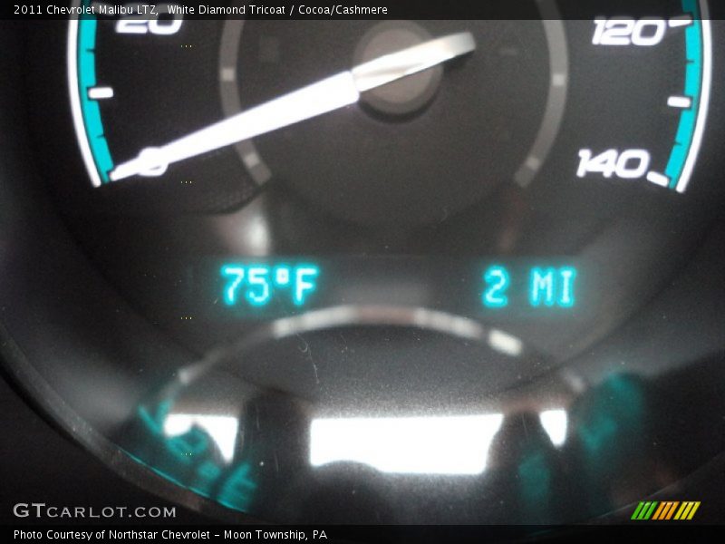 White Diamond Tricoat / Cocoa/Cashmere 2011 Chevrolet Malibu LTZ