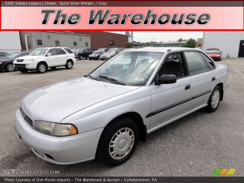 Quick Silver Metallic / Gray 1995 Subaru Legacy L Sedan