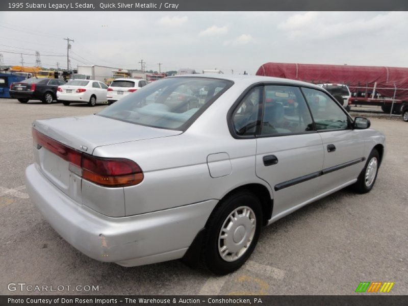 Quick Silver Metallic / Gray 1995 Subaru Legacy L Sedan