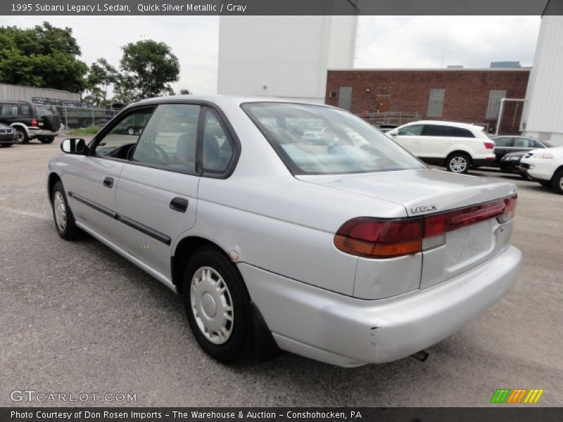 Quick Silver Metallic / Gray 1995 Subaru Legacy L Sedan