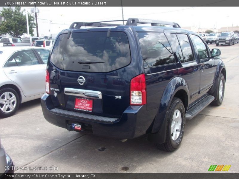 Majestic Blue Metallic / Desert 2006 Nissan Pathfinder SE