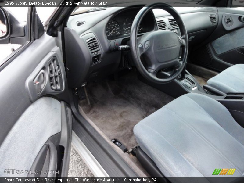 Quick Silver Metallic / Gray 1995 Subaru Legacy L Sedan