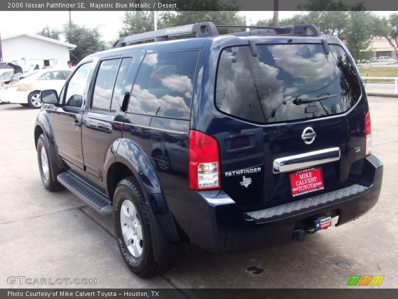 Majestic Blue Metallic / Desert 2006 Nissan Pathfinder SE