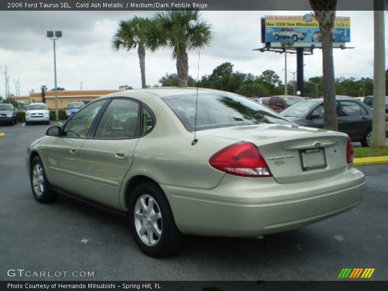 Gold Ash Metallic / Medium/Dark Pebble Beige 2006 Ford Taurus SEL