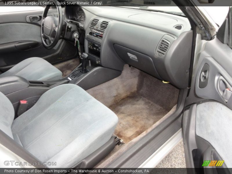 Quick Silver Metallic / Gray 1995 Subaru Legacy L Sedan