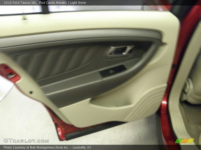 Red Candy Metallic / Light Stone 2010 Ford Taurus SEL