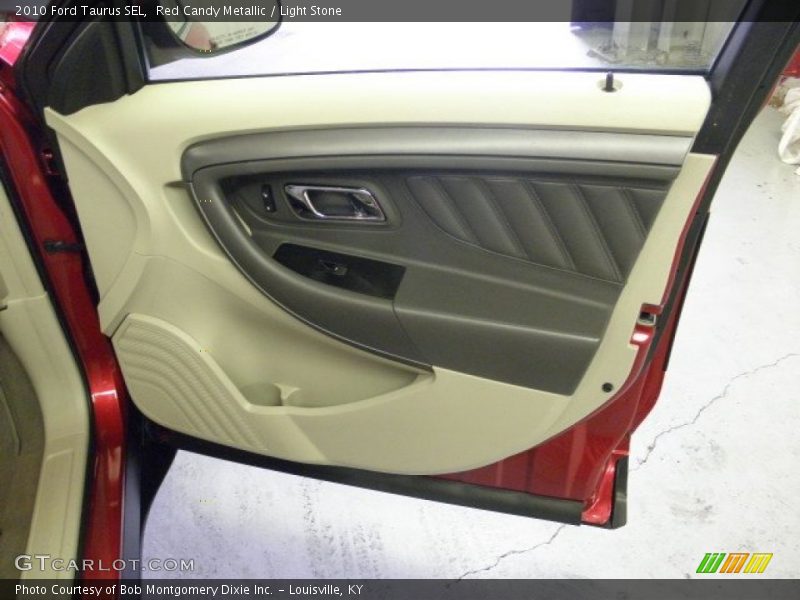 Red Candy Metallic / Light Stone 2010 Ford Taurus SEL