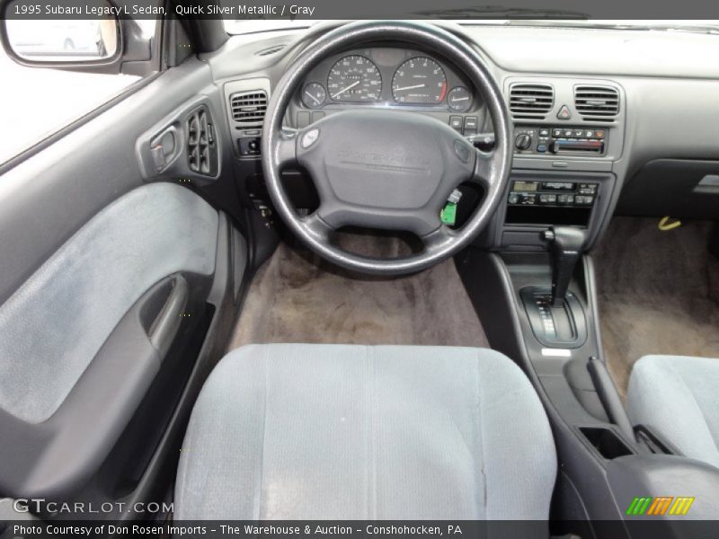 Quick Silver Metallic / Gray 1995 Subaru Legacy L Sedan