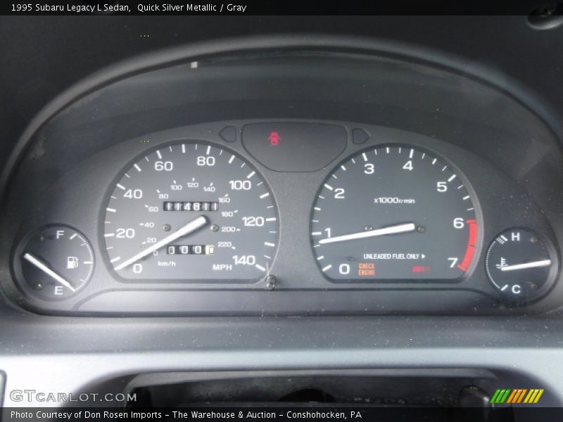 Quick Silver Metallic / Gray 1995 Subaru Legacy L Sedan