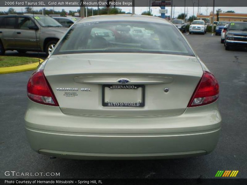 Gold Ash Metallic / Medium/Dark Pebble Beige 2006 Ford Taurus SEL