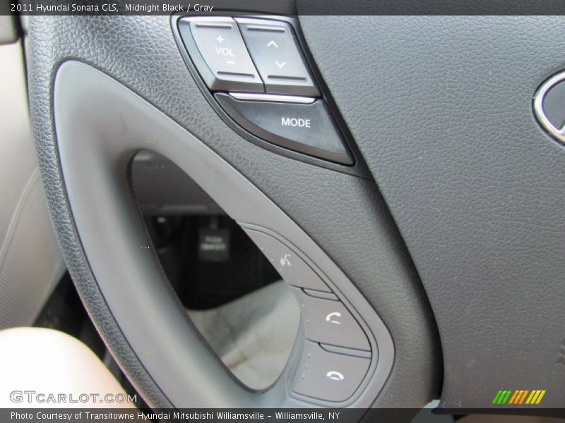 Midnight Black / Gray 2011 Hyundai Sonata GLS