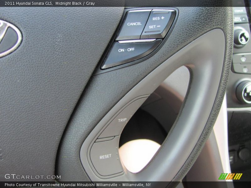 Midnight Black / Gray 2011 Hyundai Sonata GLS