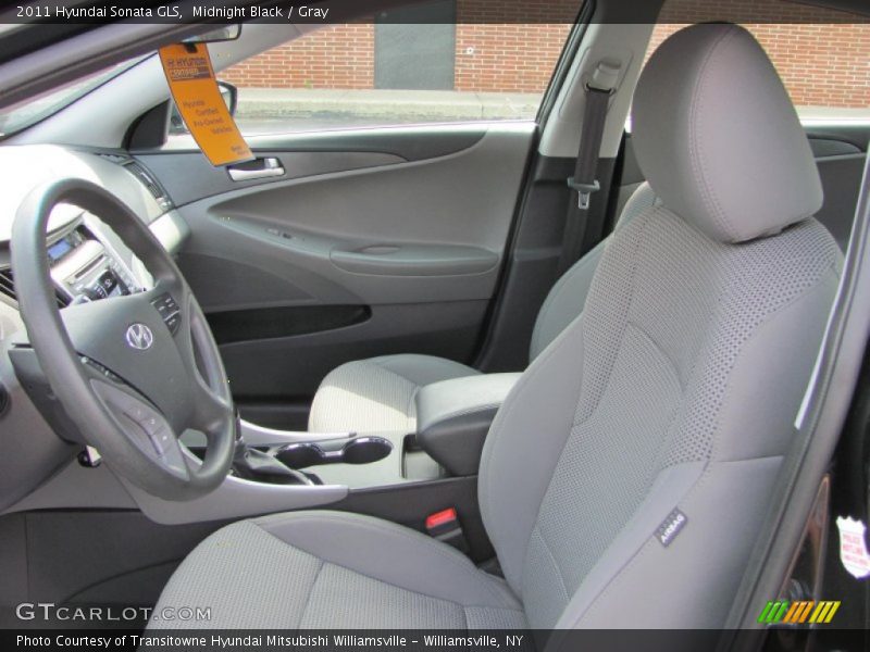 Midnight Black / Gray 2011 Hyundai Sonata GLS