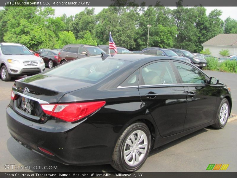 Midnight Black / Gray 2011 Hyundai Sonata GLS