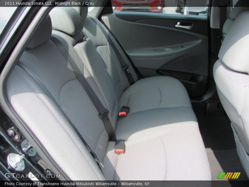 Midnight Black / Gray 2011 Hyundai Sonata GLS