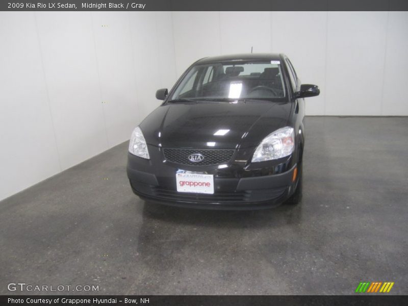 Midnight Black / Gray 2009 Kia Rio LX Sedan