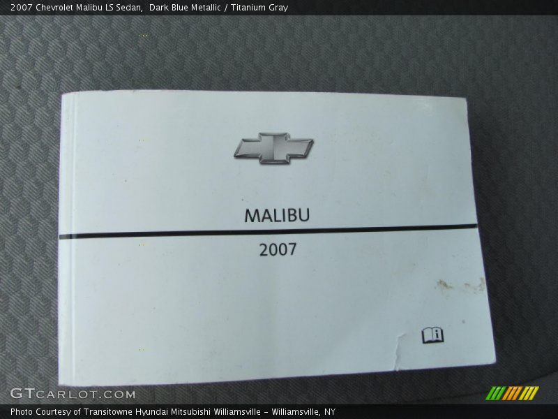 Dark Blue Metallic / Titanium Gray 2007 Chevrolet Malibu LS Sedan