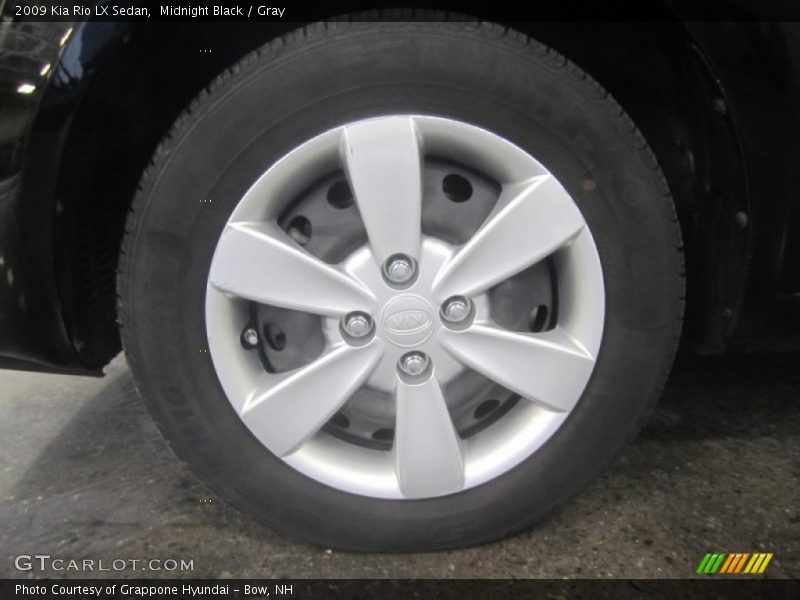 Midnight Black / Gray 2009 Kia Rio LX Sedan