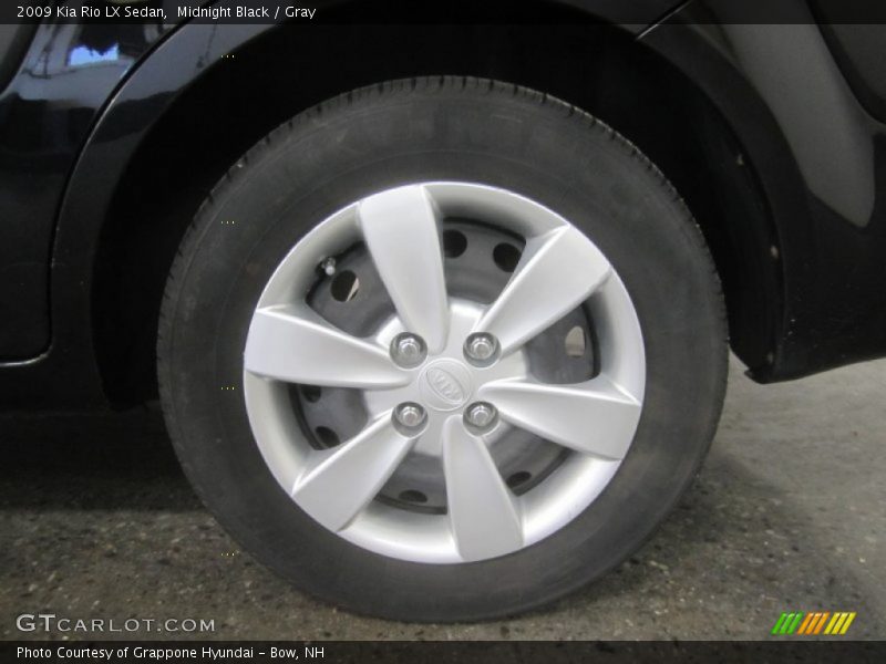 Midnight Black / Gray 2009 Kia Rio LX Sedan