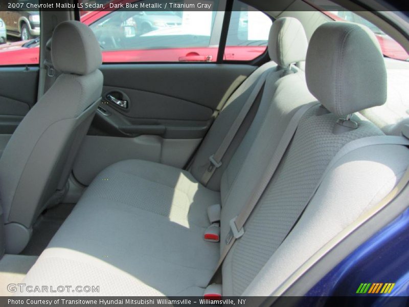 Dark Blue Metallic / Titanium Gray 2007 Chevrolet Malibu LS Sedan