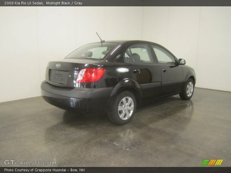 Midnight Black / Gray 2009 Kia Rio LX Sedan