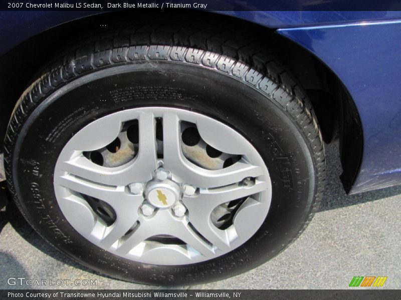 Dark Blue Metallic / Titanium Gray 2007 Chevrolet Malibu LS Sedan