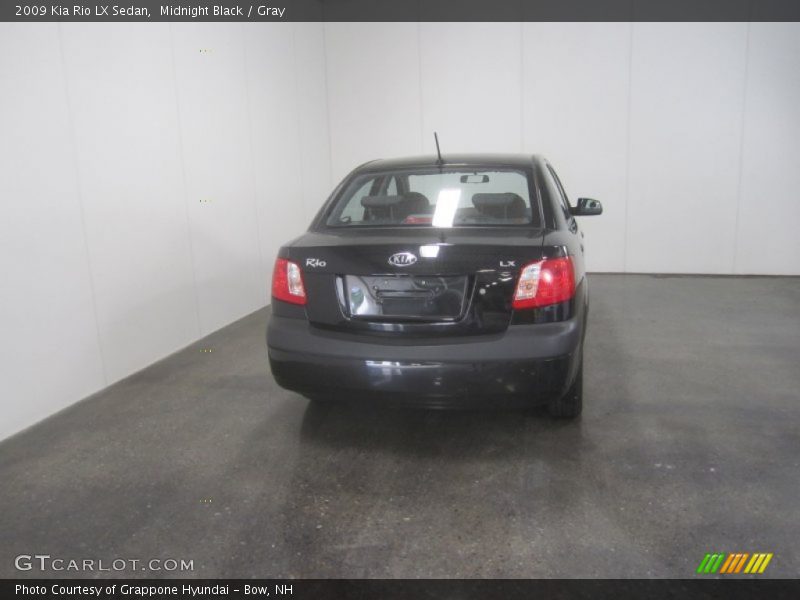 Midnight Black / Gray 2009 Kia Rio LX Sedan