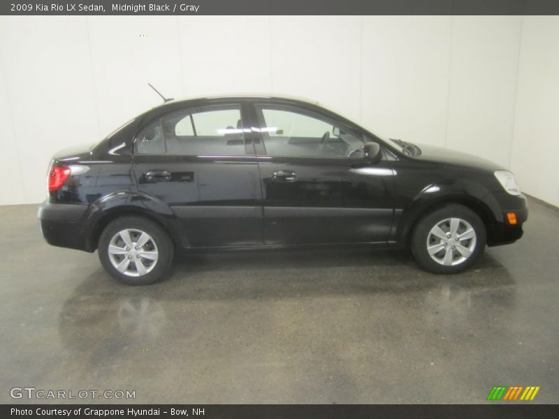 Midnight Black / Gray 2009 Kia Rio LX Sedan