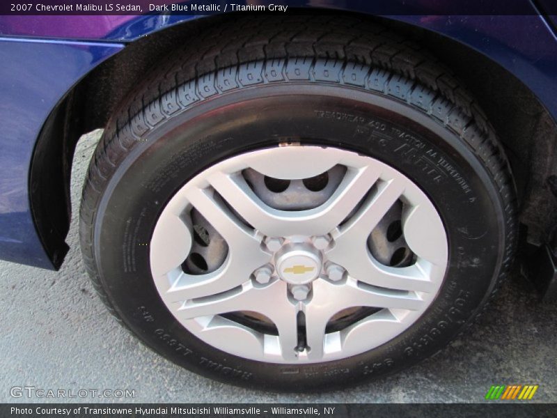 Dark Blue Metallic / Titanium Gray 2007 Chevrolet Malibu LS Sedan