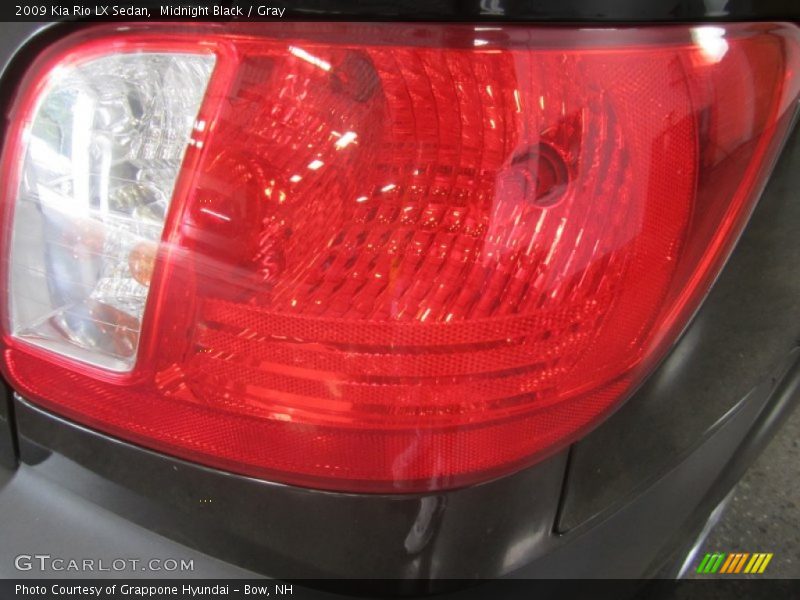 Midnight Black / Gray 2009 Kia Rio LX Sedan