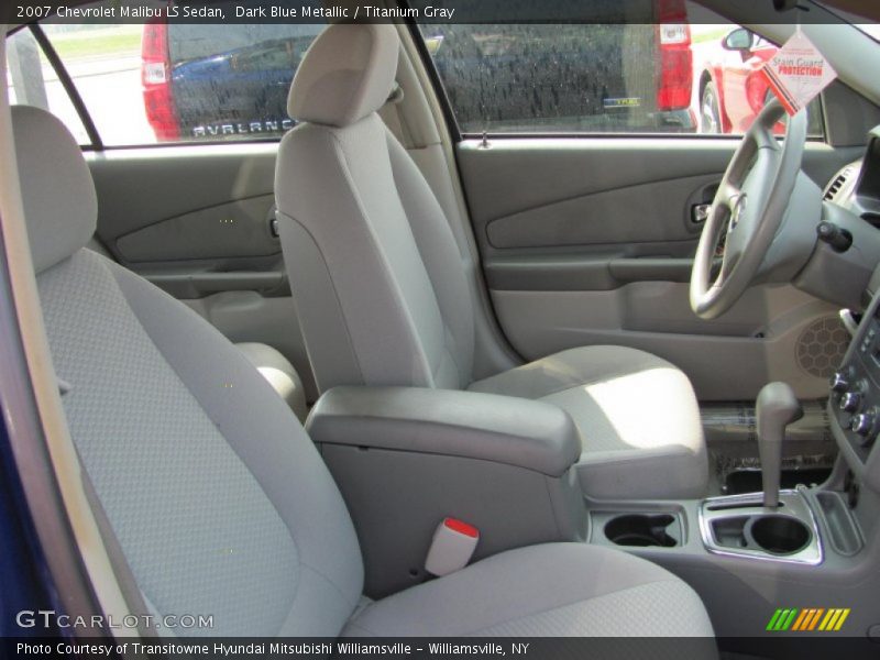 Dark Blue Metallic / Titanium Gray 2007 Chevrolet Malibu LS Sedan