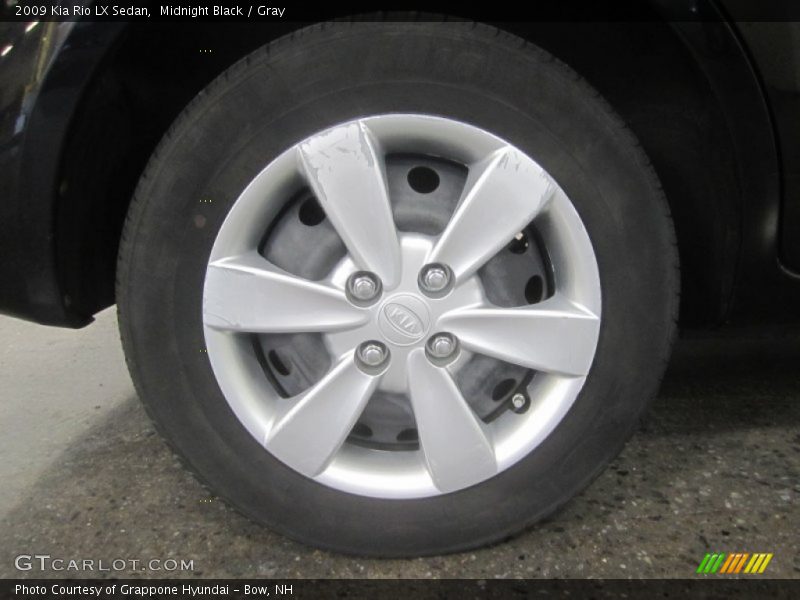 Midnight Black / Gray 2009 Kia Rio LX Sedan