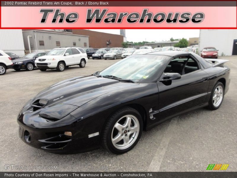 Black / Ebony Black 2002 Pontiac Firebird Trans Am Coupe