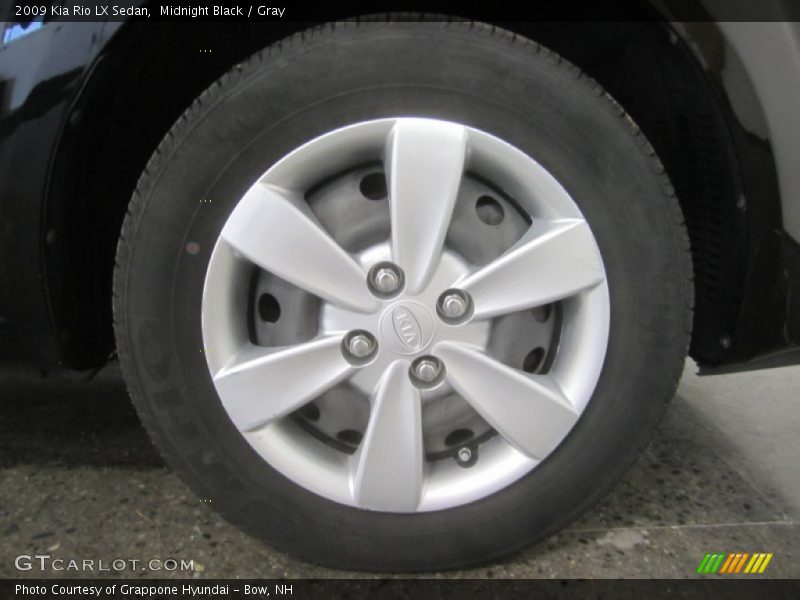 Midnight Black / Gray 2009 Kia Rio LX Sedan