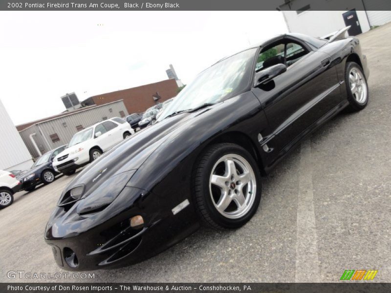 Black / Ebony Black 2002 Pontiac Firebird Trans Am Coupe