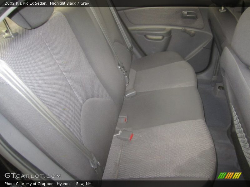 Midnight Black / Gray 2009 Kia Rio LX Sedan