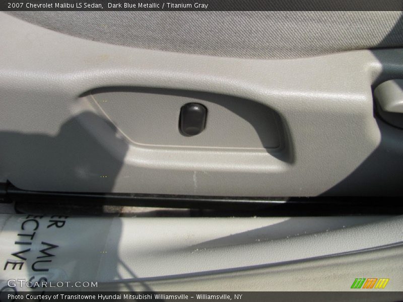 Dark Blue Metallic / Titanium Gray 2007 Chevrolet Malibu LS Sedan