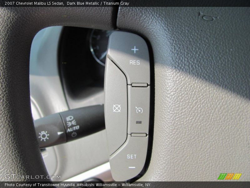Dark Blue Metallic / Titanium Gray 2007 Chevrolet Malibu LS Sedan