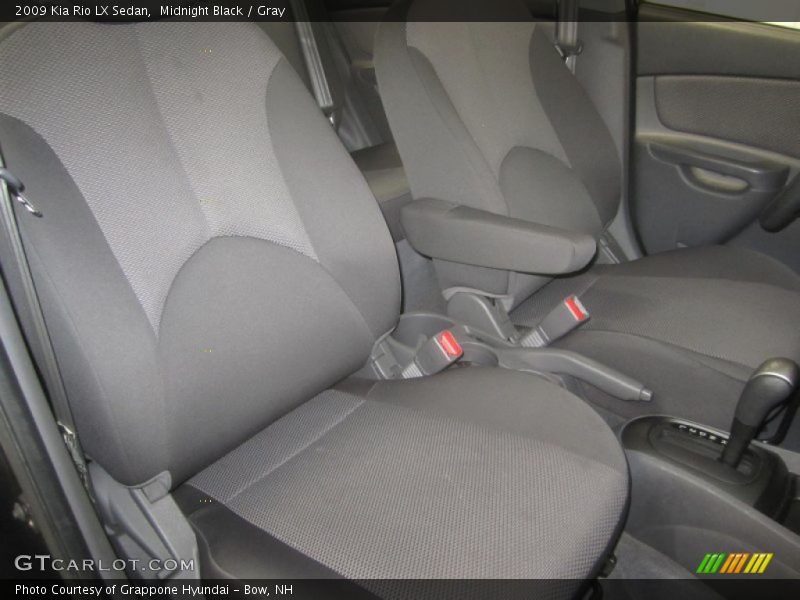 Midnight Black / Gray 2009 Kia Rio LX Sedan
