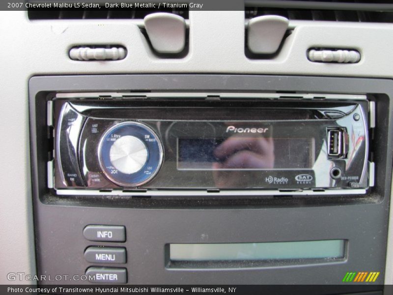 Dark Blue Metallic / Titanium Gray 2007 Chevrolet Malibu LS Sedan