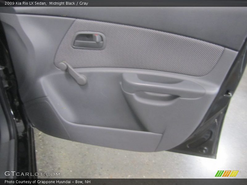 Midnight Black / Gray 2009 Kia Rio LX Sedan