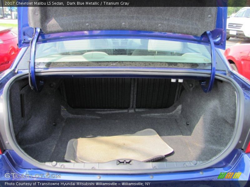 Dark Blue Metallic / Titanium Gray 2007 Chevrolet Malibu LS Sedan
