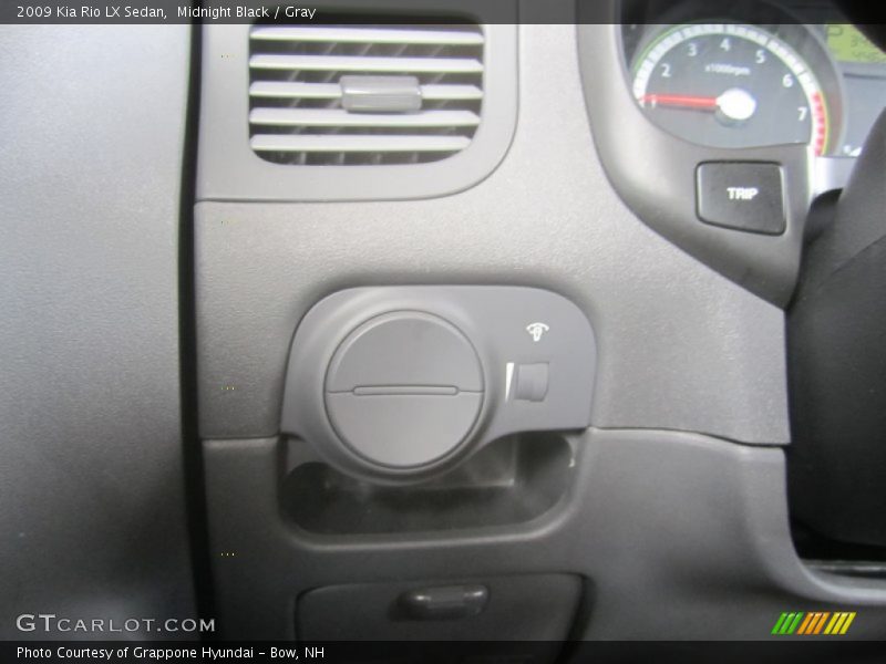 Midnight Black / Gray 2009 Kia Rio LX Sedan